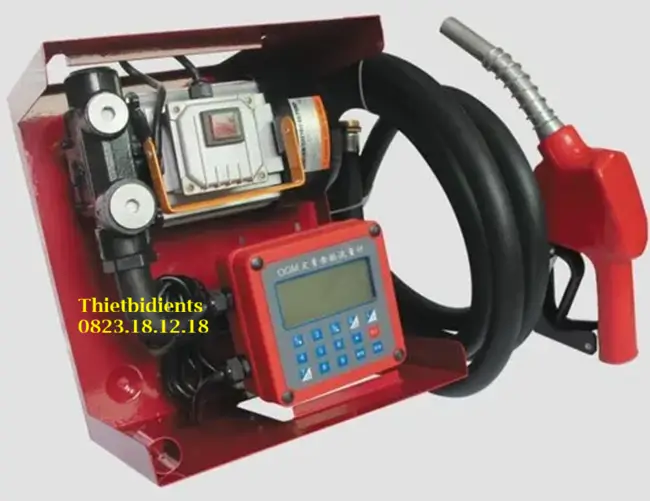 Máy bơm nhiên liệu xăng dầu 6 Bộ kit máy bơm nhiên liệu xăng dầu kèm đồng hồ và súng bơm
