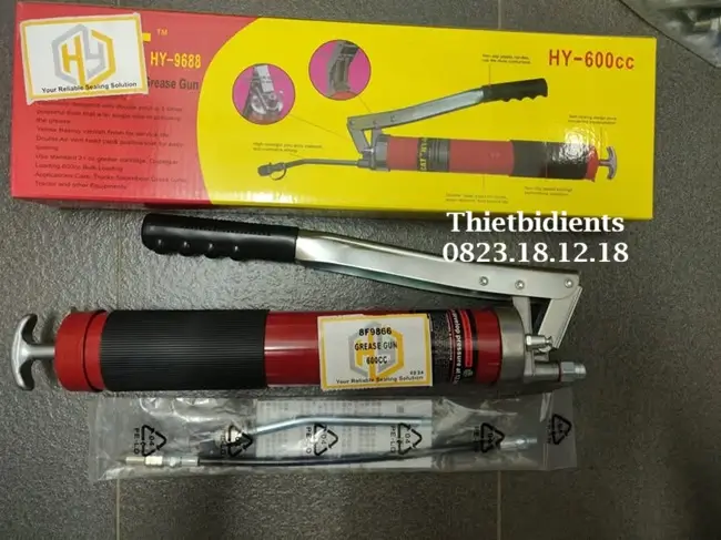 Bơm Piston Bơm Mỡ 2 Xi lanh 8 Bơm Piston Bơm Mỡ 2 Xi lanh dung tích 600cc