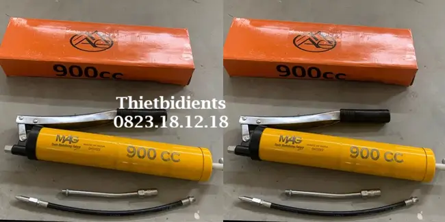 Bơm Piston Bơm Mỡ 2 Xi lanh 9 Bơm Piston Bơm Mỡ 2 Xi lanh dung tích lớn 900cc