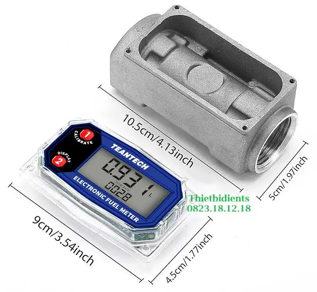 Đồng hồ đo xăng dầu DN20 7 Đồng hồ đo xăng dầu DN20 điện tử