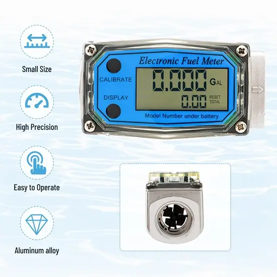 Đồng hồ đo xăng dầu DN25 2 Đồng hồ đo xăng dầu DN25