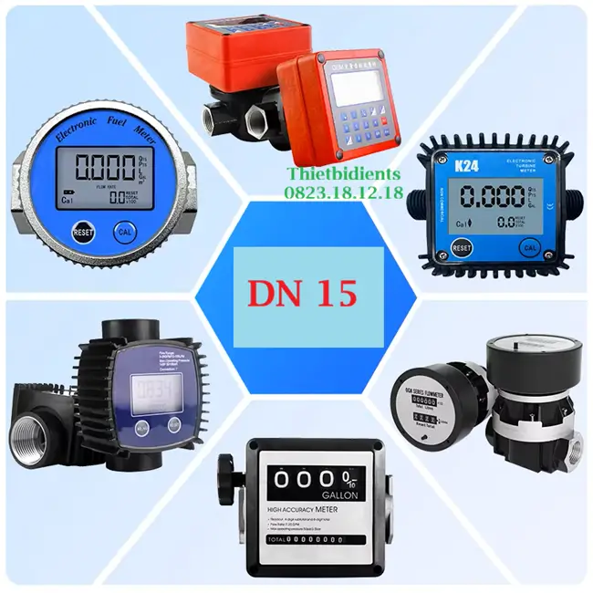 Đồng hồ đo xăng dầu DN15 2 Đồng hồ đo xăng dầu DN15