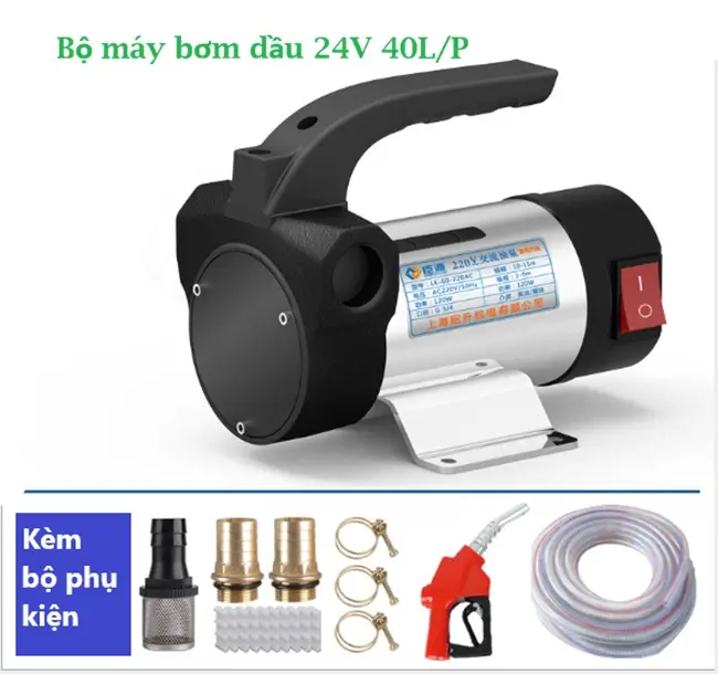 Bộ máy bơm dầu 24V 3 Máy bơm dầu 24V mini 30L phút