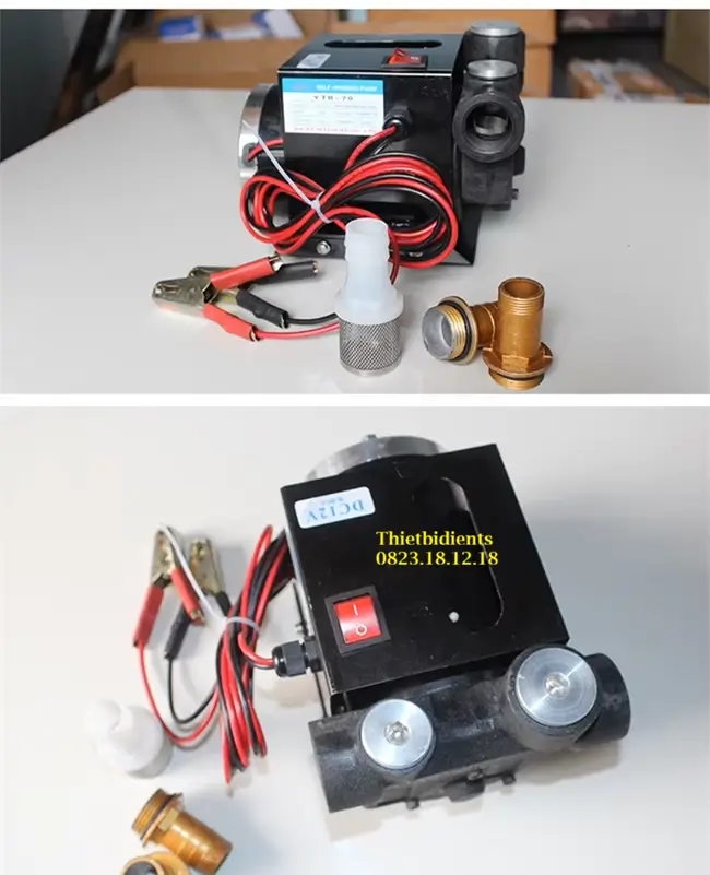 Máy bơm dầu Diesel 12V, 24V 8 Máy bơm dầu Diesel 24V lưu lượng 70L phút