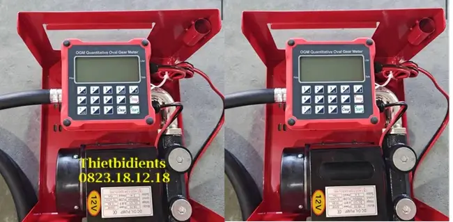 Máy bơm nhiên liệu xăng dầu 3 Máy bơm nhiên liệu xăng dầu 12V kèm đồng hồ