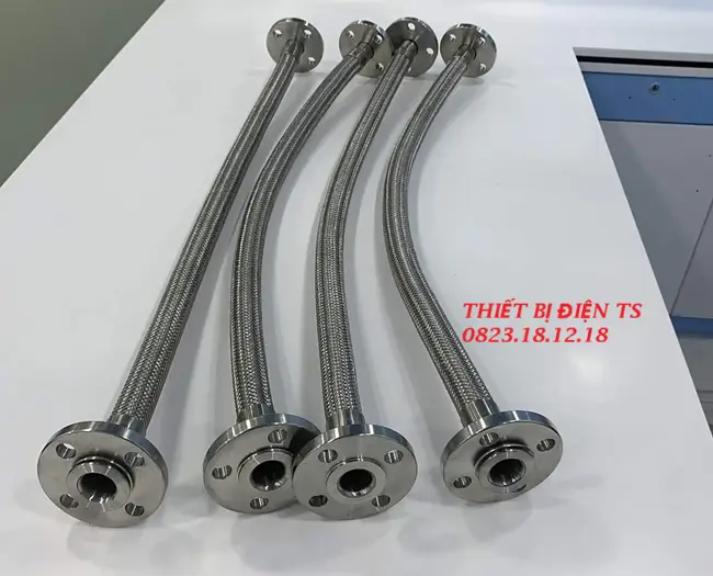 Khớp nối mềm inox gia công theo yêu cầu 9 Khớp nối mềm inox hai đầu mặt bích gia công theo yêu cầu