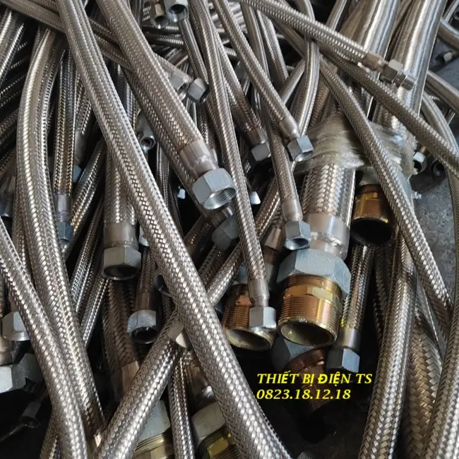 Khớp nối mềm inox gia công theo yêu cầu 10 Khớp nối mềm inox nối ren gia công theo yêu cầu