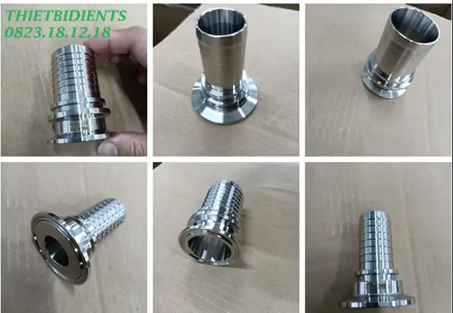 Mặt clamp đuôi chuột inox 4 Mặt clamp đuôi chuột Inox 316