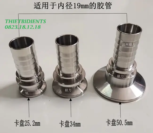 Mặt clamp đuôi chuột inox 5 Mặt clamp đuôi chuột Inox giá rẻ