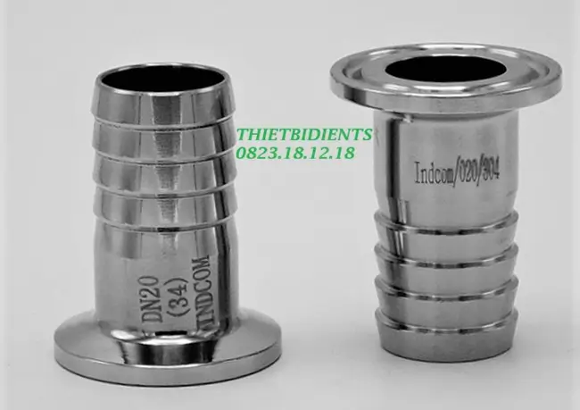 Mặt clamp đuôi chuột inox 2 Mặt clamp đuôi chuột inox