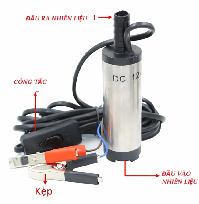 Cấu tạo chi tiết bơm dầu thả chìm