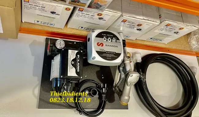 Cây bơm xăng dầu mini 5 Cây bơm xăng dầu mini 220V