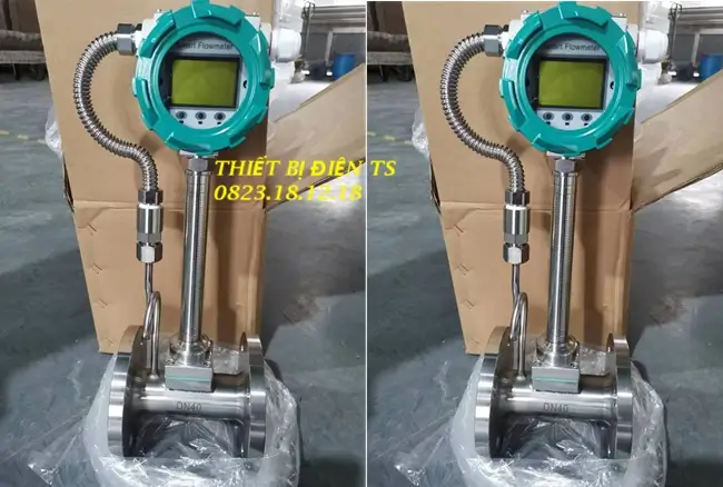 Đồng hồ đo hơi nóng bù nhiệt Vortex 6 Đồng hồ đo hơi nóng bù nhiệt Vortex thân Inox 316