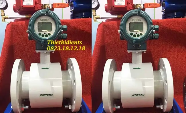 Đồng hồ đo nước điện tử Woteck 4 Đồng hồ đo nước điện tử Woteck màn hình liền