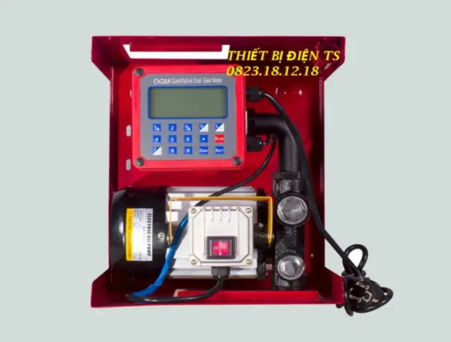 Máy bơm xăng dầu 220V 3 Máy bơm xăng dầu 220V tích hợp đồng hồ đo số lít