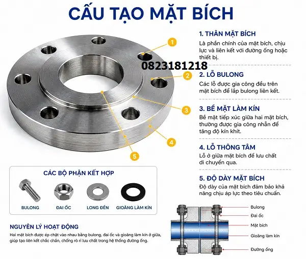 Cấu tạo mặt bích