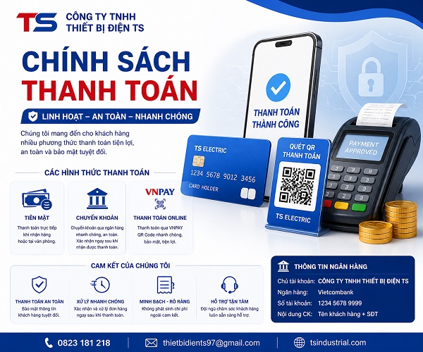 Chính sách thanh toán 1 Chính sách thanh toán tại Công Ty TNHH Thiết Bị Điện TS