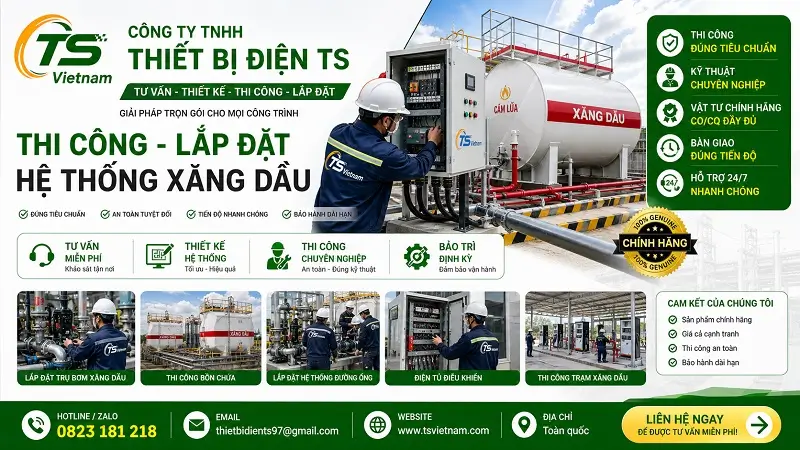 Thiết Bị Điện TS thi công lắp đặt sản phẩm Uy Tín