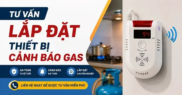 Tư vấn lắp đặt thiết bị cảnh báo gas