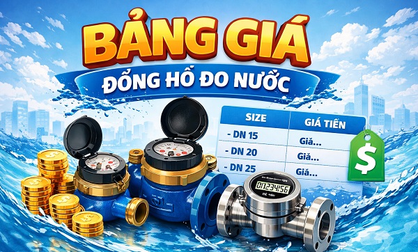 Bảng giá đồng hồ đo nước 25 Bảng giá đồng hồ đo nước