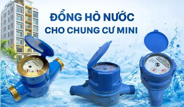 Đồng hồ đo nước chung cư mini