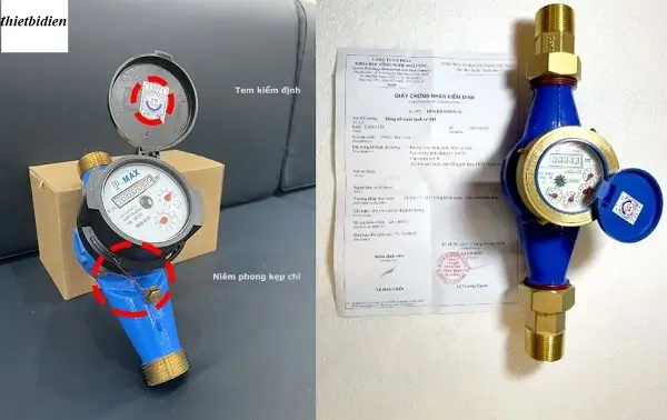 Dịch Vụ Kiểm Định Đồng Hồ Đo Lưu Lượng 3 Giấy kiểm định đồng hồ nước