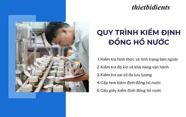 Dịch Vụ Kiểm Định Đồng Hồ Đo Lưu Lượng 4 Quy trình kiểm định đồng hồ nước