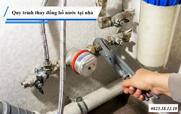 Dịch Vụ Thay Đồng Hồ Đo Nước Tại Nhà 4 quy trình thay đồng hồ nước tại nhà
