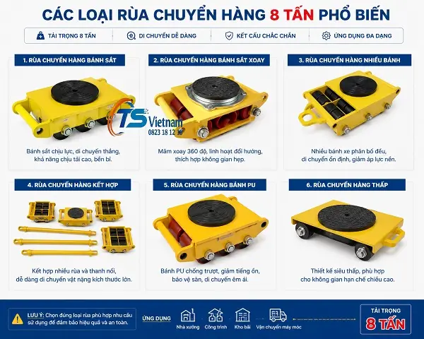 Rùa Chuyển Hàng 8 Tấn 7 Các loại rùa chuyển hàng 8 tấn phổ biến