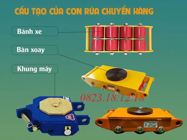 Rùa chuyển hàng 24 tấn 5 Cấu tạo rùa chuyển hàng 24 tấn