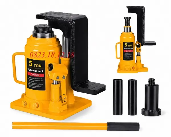 Con Đội Thủy Lực 5 Tấn 9 Con đội thủy lực 5 tấn kết hợp chân kê