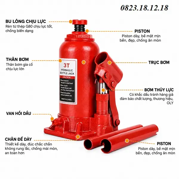 Bảng giá con đội thủy lực 4 Bảng giá con đội thủy lực