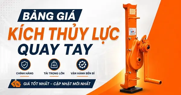 Bảng giá kích thủy lực quay tay 35 Bảng giá kích thước thủy lực quay tay