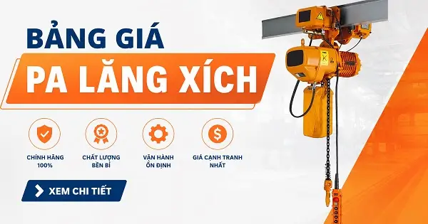 Bảng giá pa lăng xích