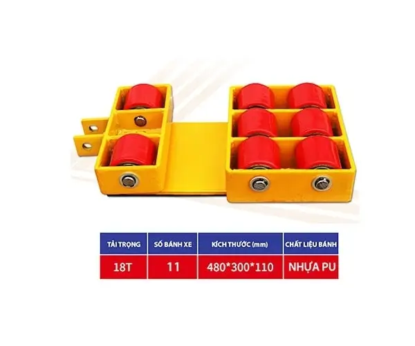 Rùa chuyển hàng 18 tấn 5 Bánh xe rùa chuyển hàng 18 tấn