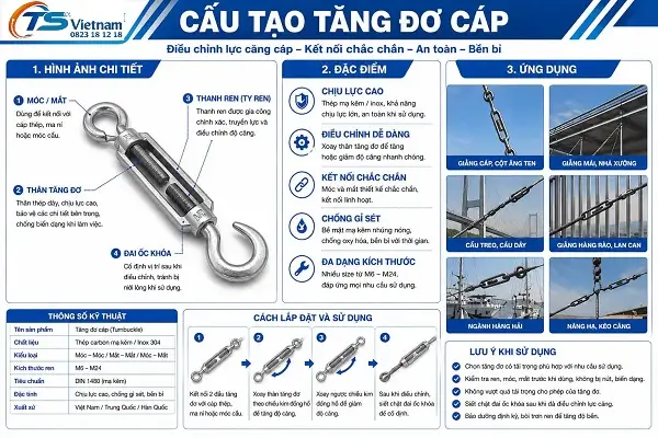 Cấu tạo tăng đơ
