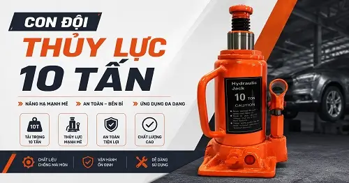 Con Đội Thủy Lực 10 Tấn 1 Con Đội thủy lực 10 tấn