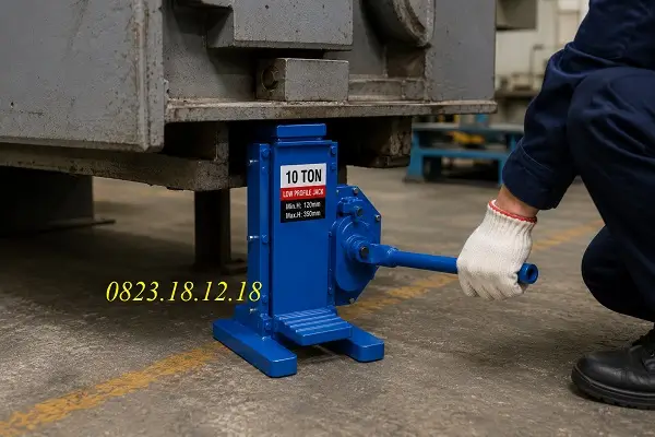Kích Quay Tay 10 Tấn 5 Kích quay tay 10 tấn chân thấp
