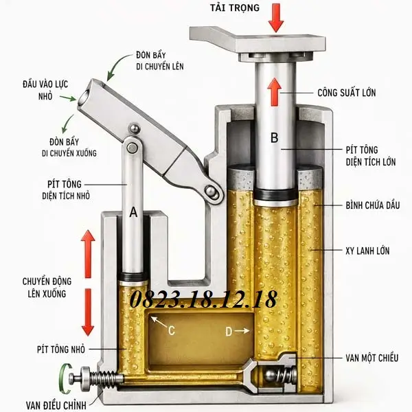 Cách Lựa Chọn Kích Thủy Lực 10 Nguyên lý hoạt động kích thủy lực