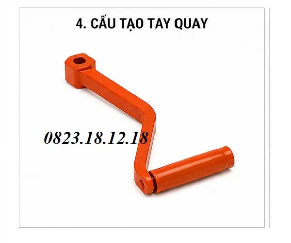 Kích Quay Tay 16 Tấn 7 Tay quay