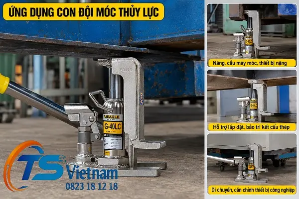 Con Đội Móc Thủy Lực 10 Ứng dụng con đội móc thủy lực