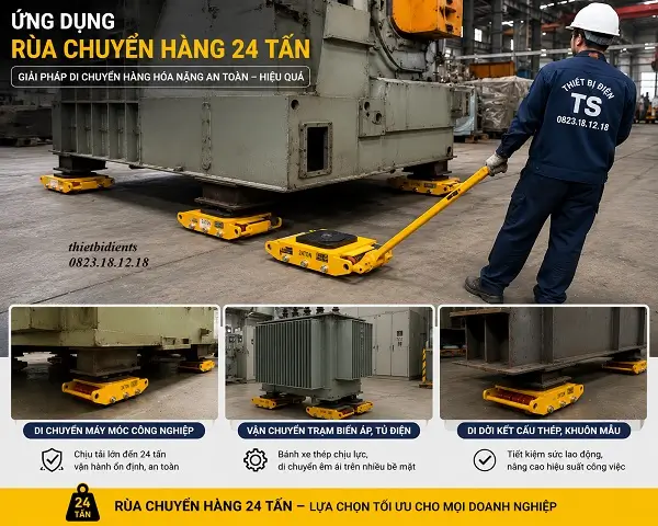 Rùa chuyển hàng 24 tấn 7 Ứng dụng rùa chuyển hàng 24 tấn