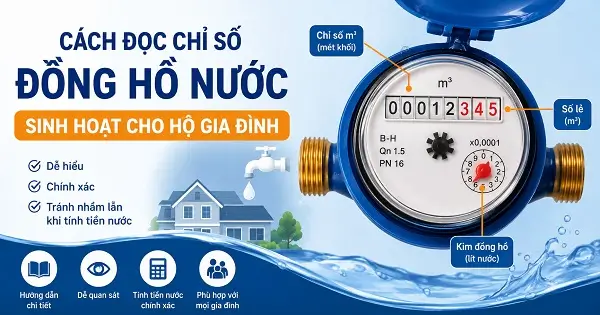 Cách Đọc Chỉ Số Đồng Hồ Nước Sinh Hoạt Cho Hộ Gia Đình 11 Cách đọc chỉ số đồng hồ nước sinh hoạt cho hộ gia đình
