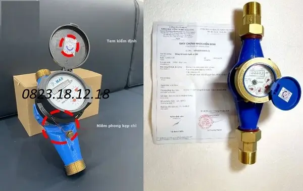 Cách nhận biết tem kiểm định và giấy kiểm định đồng hồ đo nước