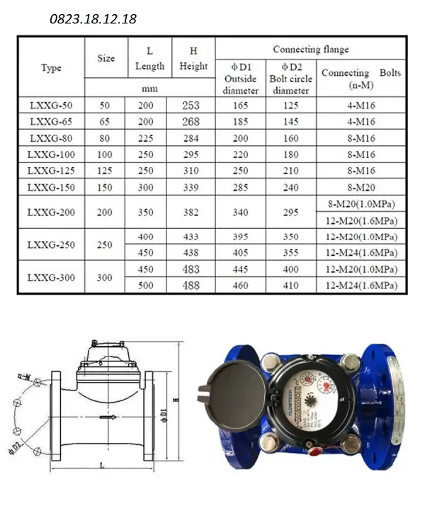 Đồng hồ đo nước thải dạng cơ