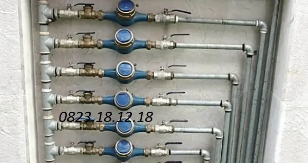 Cụm đồng hồ nước và van một chiều
