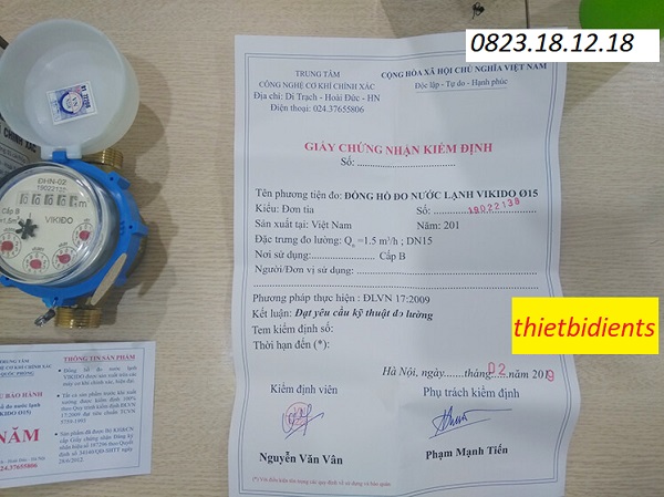 Giấy kiểm định đồng hồ đo nước là gì?