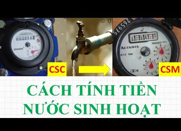Hưỡng dẫn cách tính tiền nước hàng tháng tránh nhầm lẫn