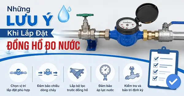 Những Lưu Ý Khi Lắp Đặt Đồng Hồ Đo Nước 48 Những lưu ý khi lắp đặt đồng hồ đo nước
