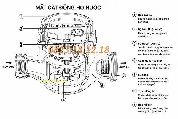 Thông số kỹ thuật đồng hồ đo lưu lượng nước